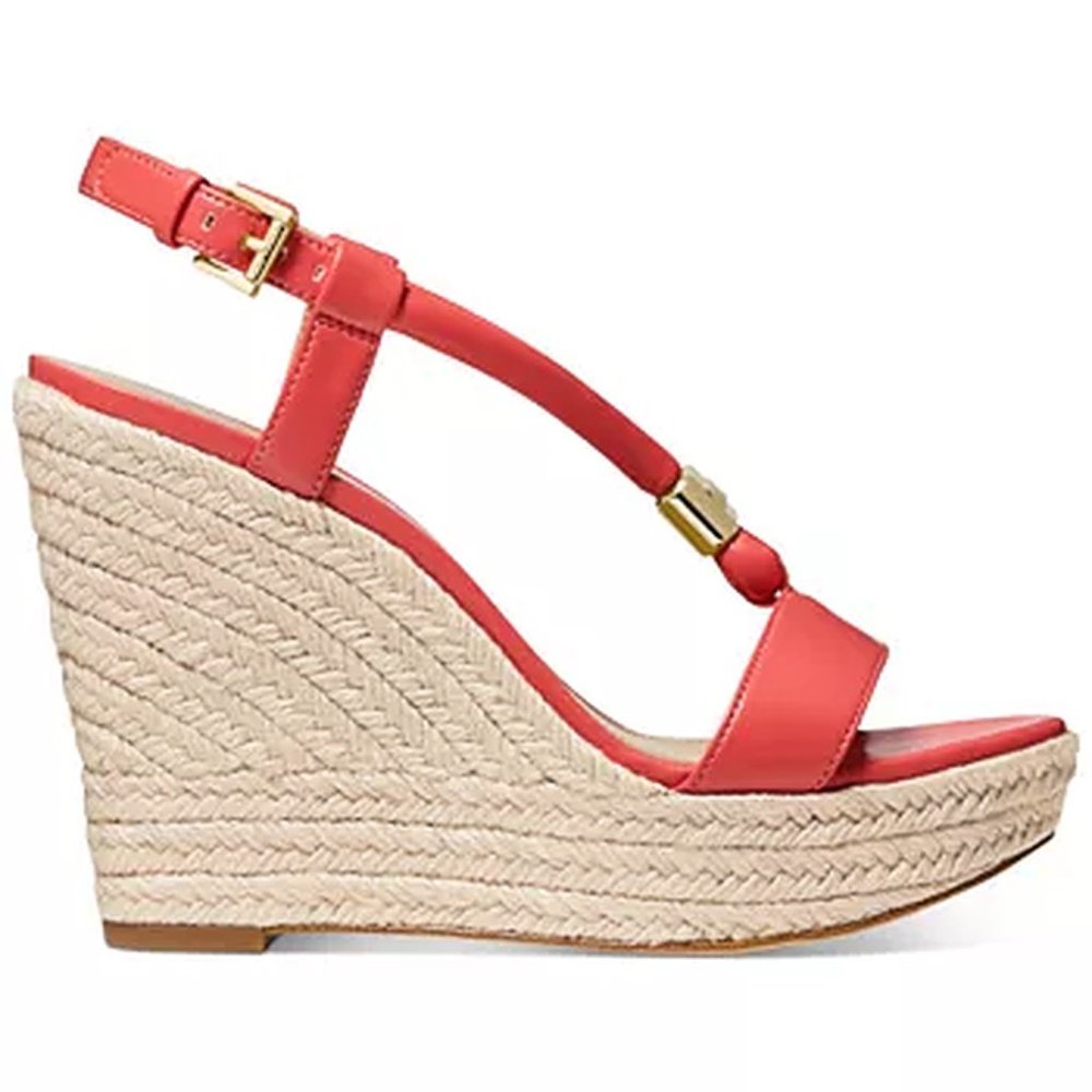 MICHAEL MICHAEL KORS Annie Wedge Sandals Dahlia - Picture 2 of 3